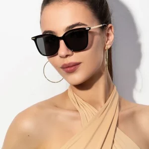 1 par Gafas de sol de montura geométrica