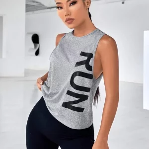 SHEIN Sport Gameset Camiseta sin mangas