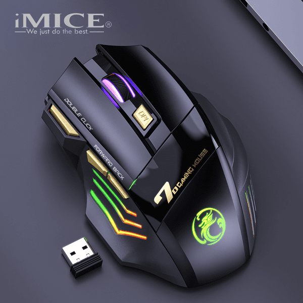 Imice 1 Pieza Modo Simple Ratón De Juego Inalámbrico Óptico - Imagen 10