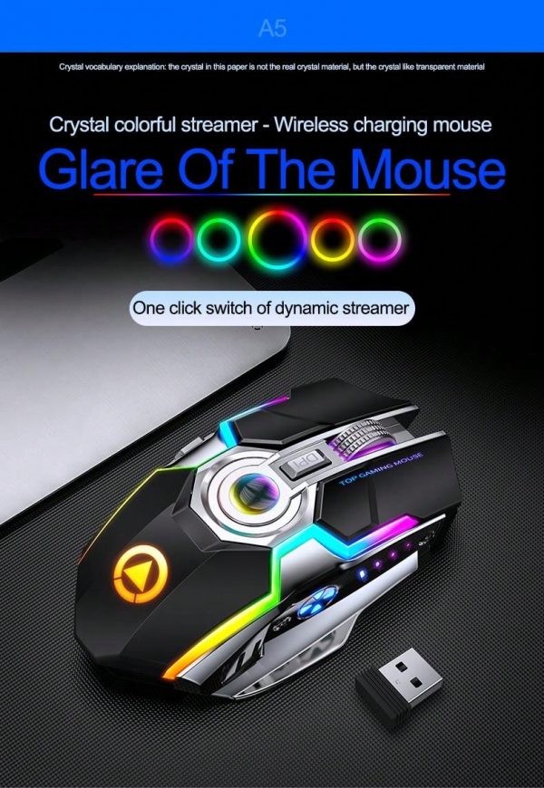 Ratón Inalámbrico Recargable Silent Darwing Para Oficina - Imagen 8