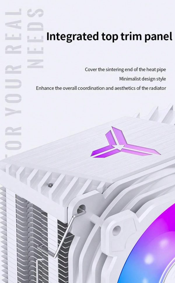 Enfriador De Cpu Blanco Jonsbo Cr1400 E Con Ventilador Para Pc - Imagen 8