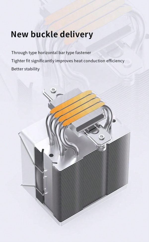Enfriador De Cpu Blanco Jonsbo Cr1400 E Con Ventilador Para Pc - Imagen 11