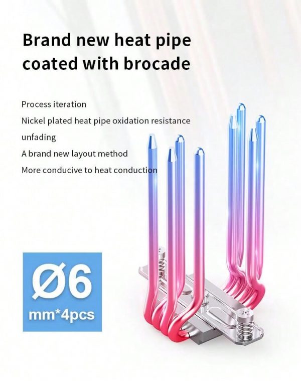 Enfriador De Cpu Blanco Jonsbo Cr1400 E Con Ventilador Para Pc - Imagen 12