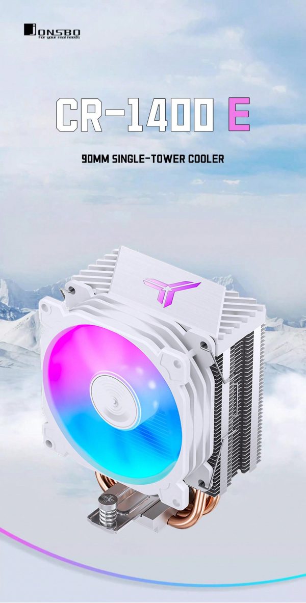 Enfriador De Cpu Blanco Jonsbo Cr1400 E Con Ventilador Para Pc - Imagen 6