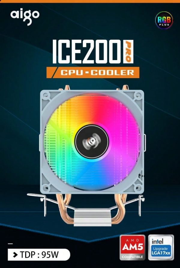 Refrigerador De Aire De La Cpu De Aigo Ice200pro 2 Tubos - Imagen 7