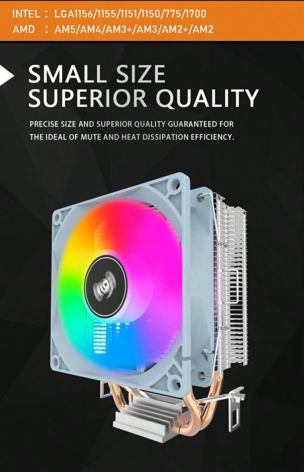 Refrigerador De Aire De La Cpu De Aigo Ice200pro 2 Tubos - Imagen 8