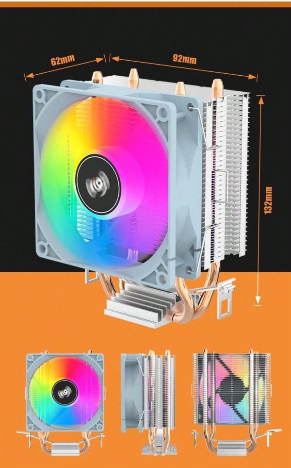 Refrigerador De Aire De La Cpu De Aigo Ice200pro 2 Tubos - Imagen 15