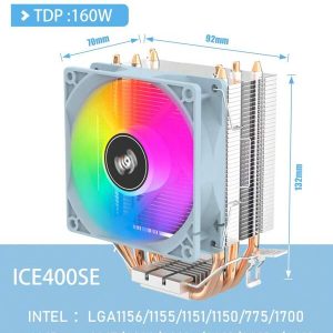 Refrigerador De Cpu De Aire Aigo Ice400se 4 Tubos De Calor