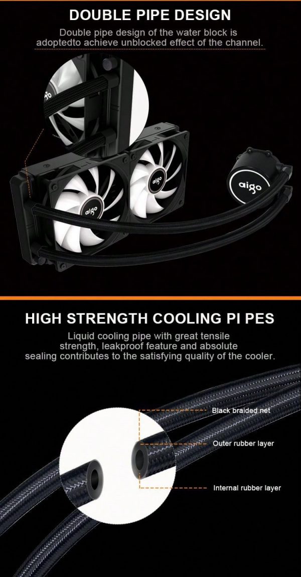 Aigo Acse240 Refrigerador De Agua Para Cpu - Imagen 16