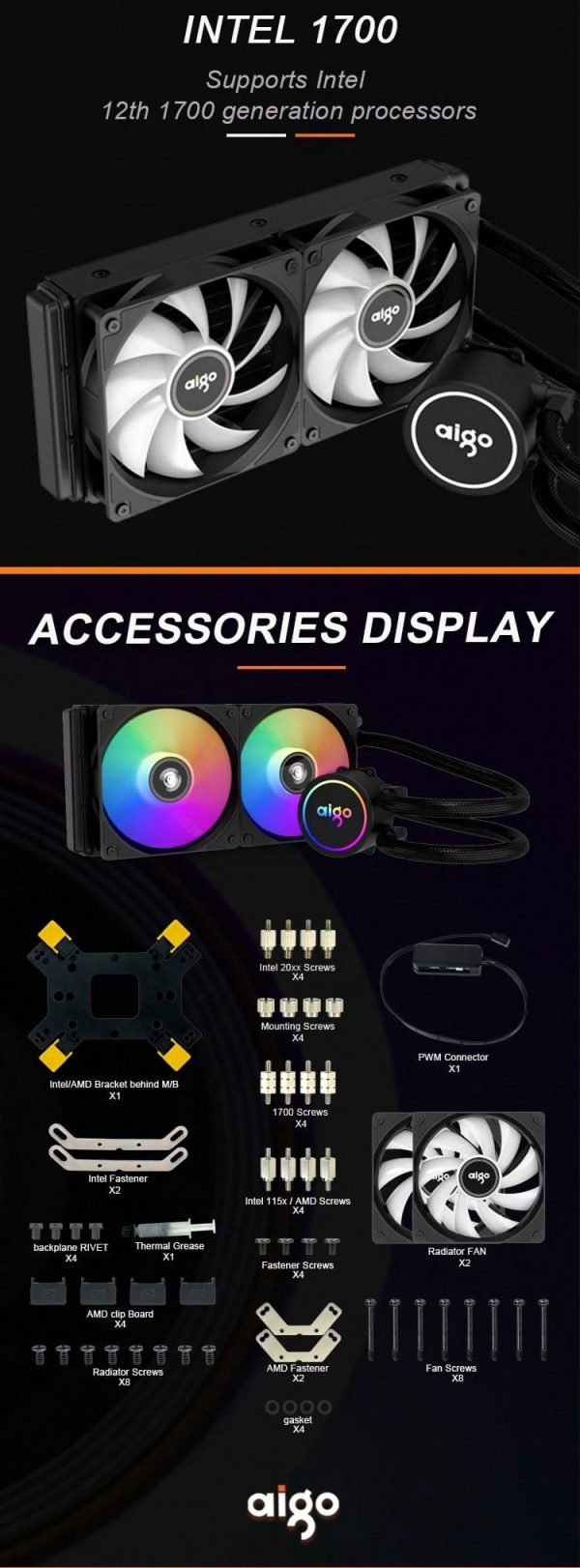 Aigo Acse240 Refrigerador De Agua Para Cpu - Imagen 19