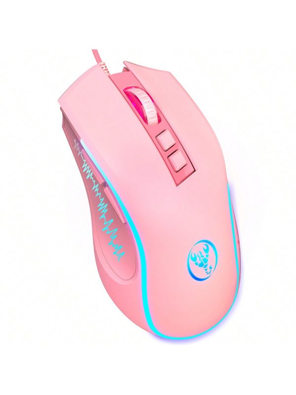 HXSJ Ratón USB con cable con retroiluminación de colores - Imagen 19