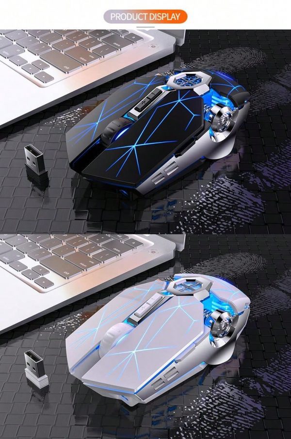 Ratón ergonómico de juegos con iluminación LED RGB - Imagen 21