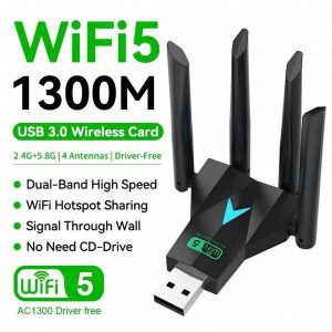 Tarjeta adaptadora de red USB inalámbrica de alta velocidad