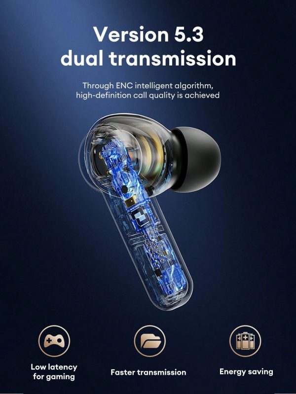 Auriculares inalámbricos con cancelación de ruido pasiva, - Imagen 15