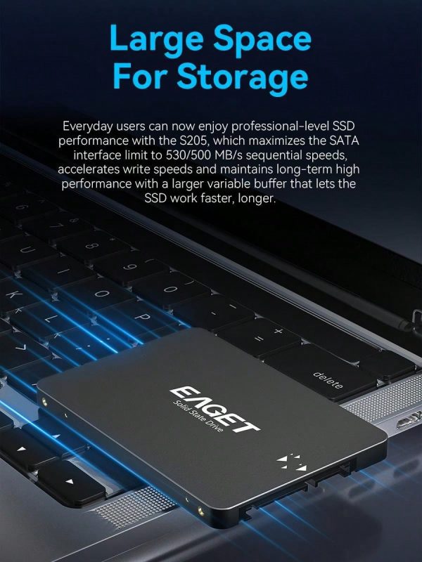 Eaget SSD portátil, SSD interno de 480GB, unidad de estado sólido - Imagen 14