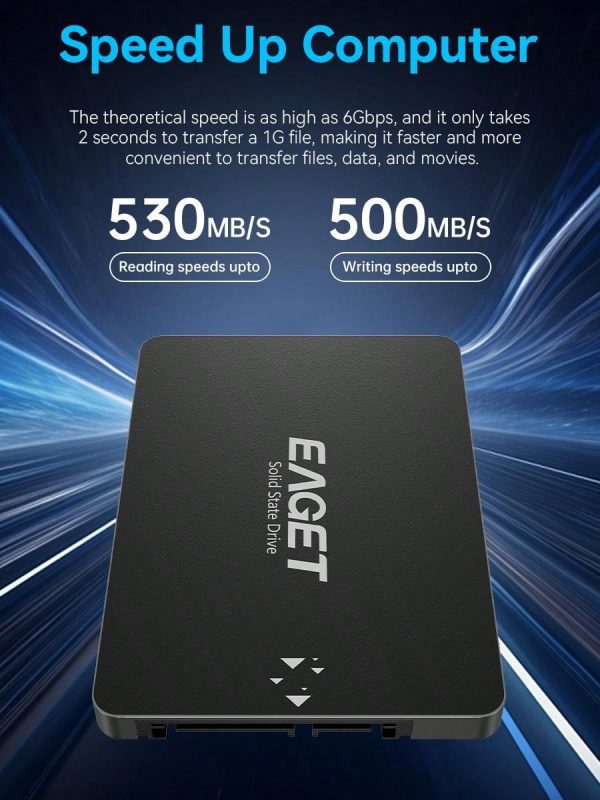 Eaget SSD portátil, SSD interno de 480GB, unidad de estado sólido - Imagen 13