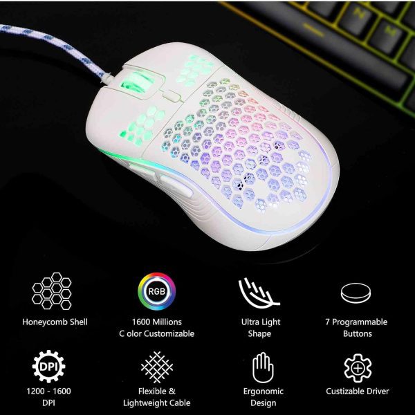UrbanX Ratón para juegos con cable - Imagen 16