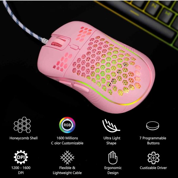 UrbanX Ratón para juegos con cable - Imagen 2
