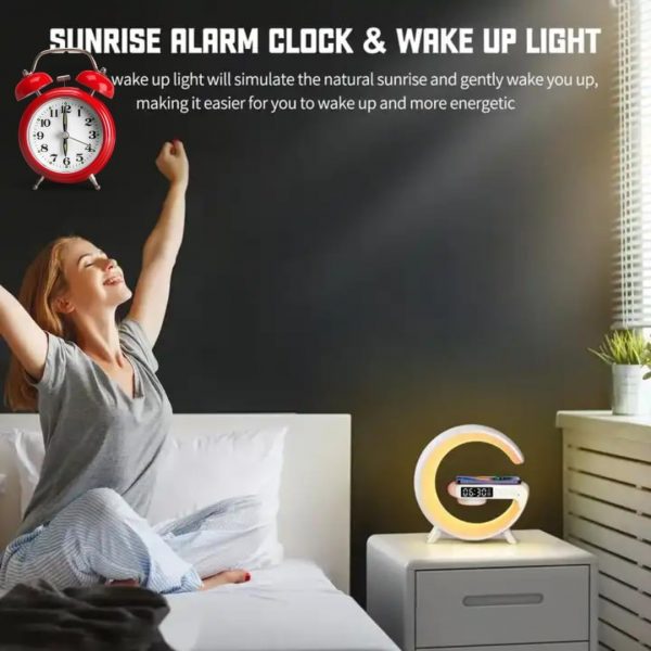 Lámpara de luz nocturna con cargador inalámbrico 4 en 1 - Imagen 2