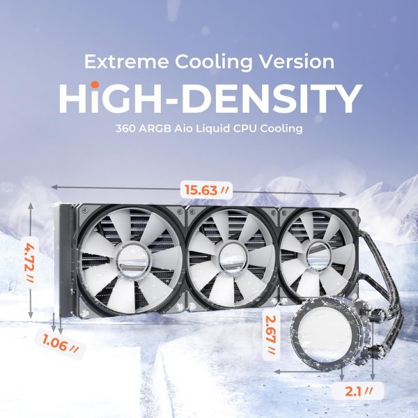 Enfriador líquido de CPU 240 ARGB AIO con radiador de 9.449 in - Imagen 14
