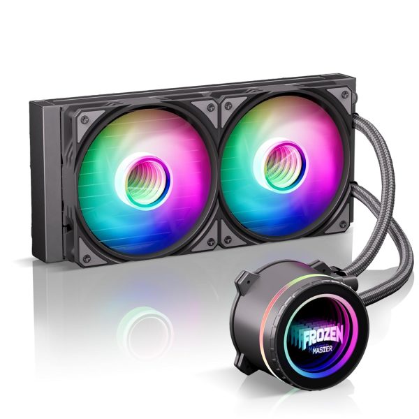 Enfriador líquido de CPU 240 ARGB AIO con radiador de 9.449 in