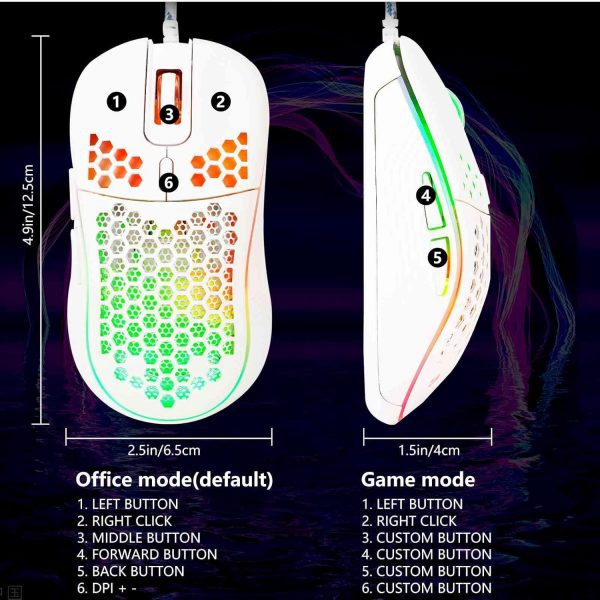 UrbanX Ratón para juegos con cable - Imagen 17