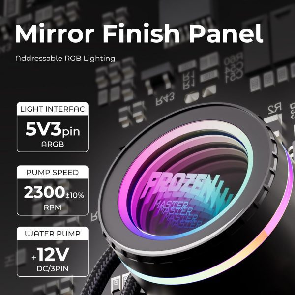 Enfriador líquido de CPU 240 ARGB AIO con radiador de 9.449 in - Imagen 10