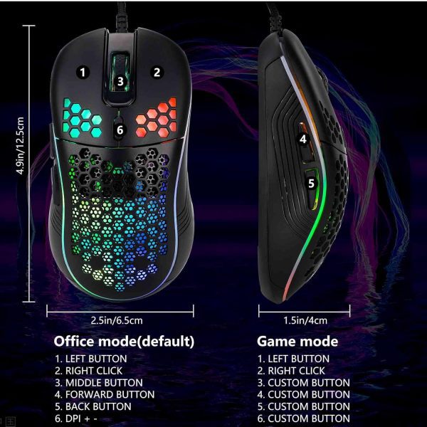 UrbanX Ratón para juegos con cable - Imagen 10