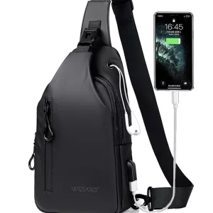 WEIXIER 1pc Men's Crossbody Bag, Messenger Bag, Chest Bag