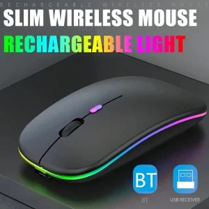 Ratón Inalámbrico Iluminado De Modo Dual Recargable