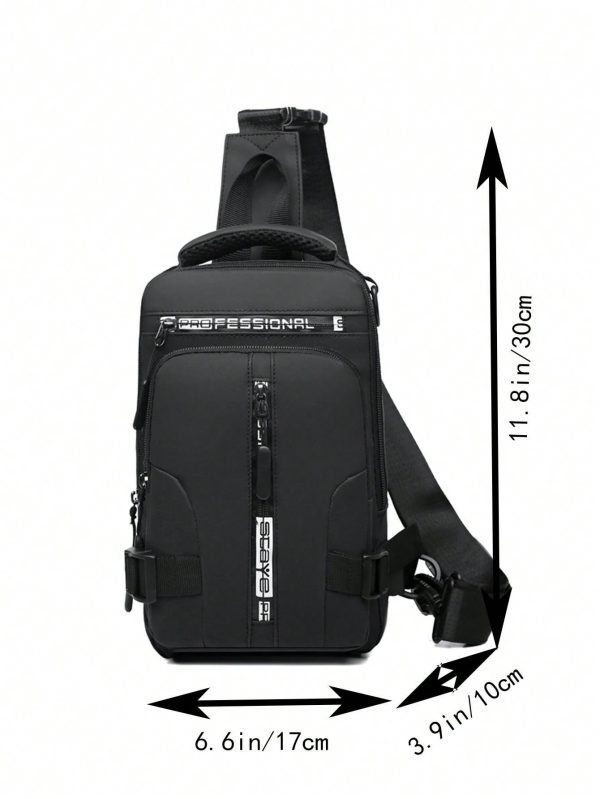 [Three Ways To Carry] Multi-Functional Chest Bag Male Crossbody Bag - Imagen 10