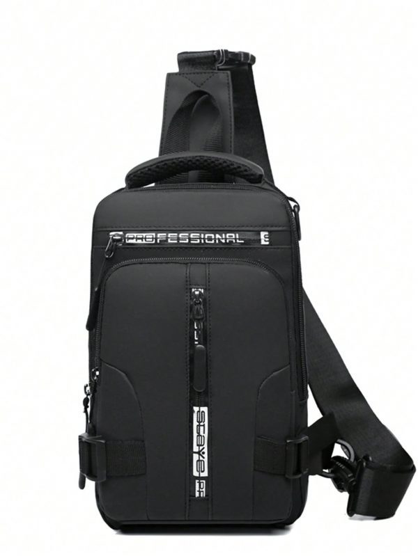 [Three Ways To Carry] Multi-Functional Chest Bag Male Crossbody Bag - Imagen 6