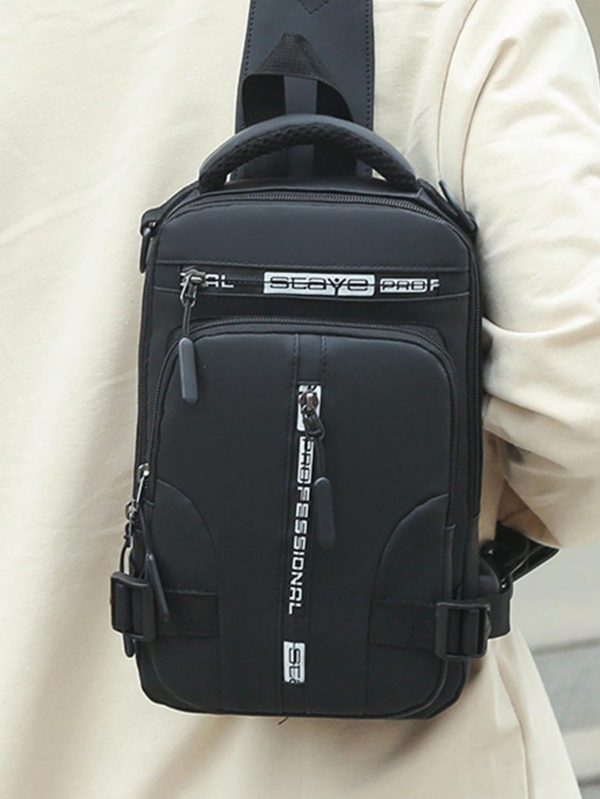 [Three Ways To Carry] Multi-Functional Chest Bag Male Crossbody Bag - Imagen 7
