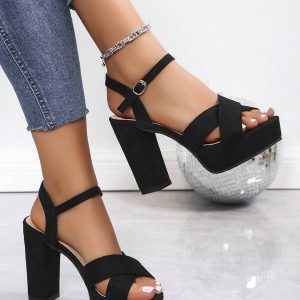 Women High-Heeled Thick-Soled Waterproof Platform Sandals