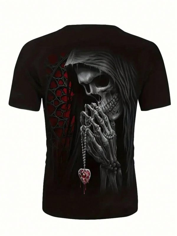 Camiseta gráfica con estampado de humo - Imagen 4