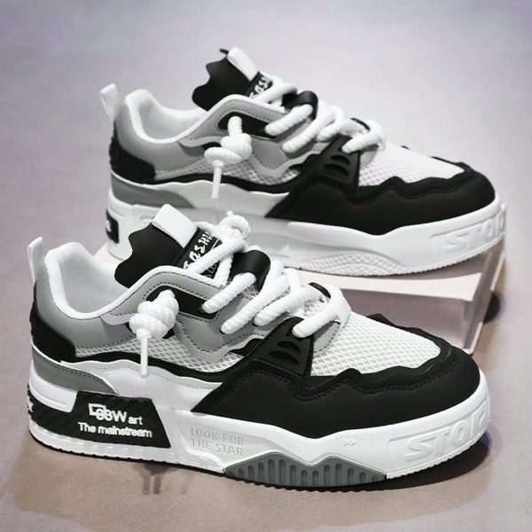 1 par de zapatos planos de skate de PU - Imagen 6