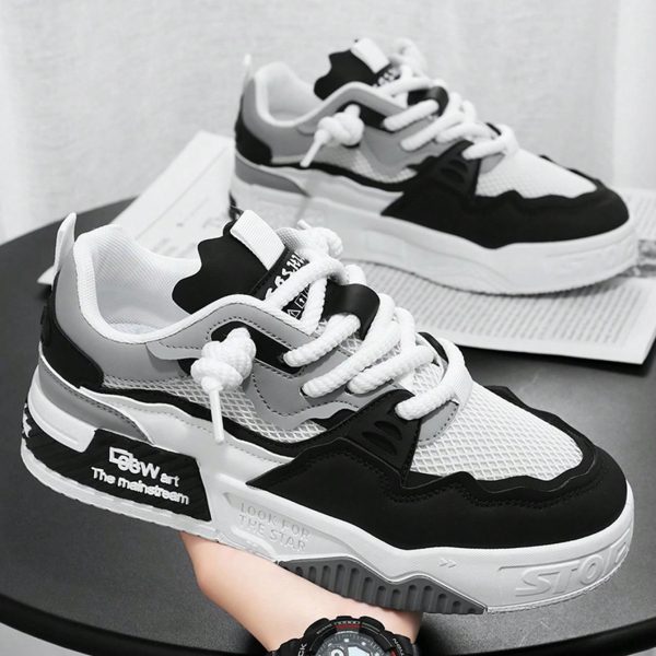 1 par de zapatos planos de skate de PU - Imagen 7