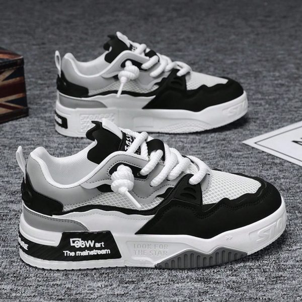 1 par de zapatos planos de skate de PU - Imagen 8