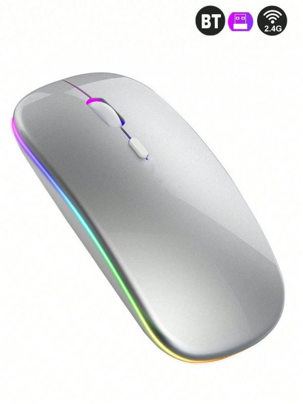 Ratón Inalámbrico Iluminado De Modo Dual Recargable - Imagen 11