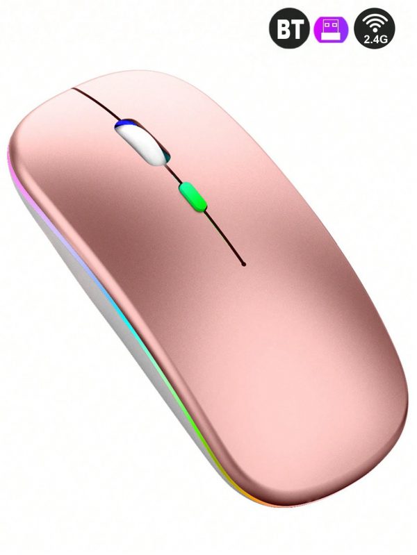 Ratón Inalámbrico Iluminado De Modo Dual Recargable - Imagen 10