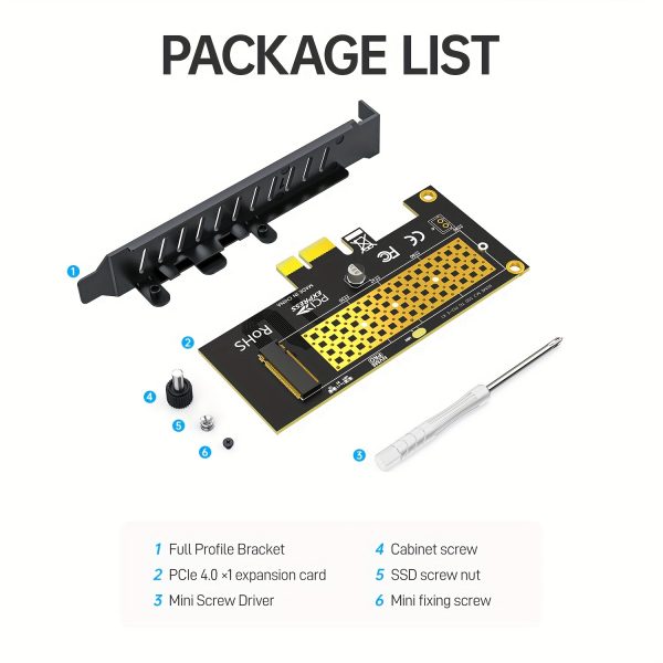 Adaptador de tarjeta JEYI M.2 NVME SSD a PCIe 4.0 X1 - Imagen 7