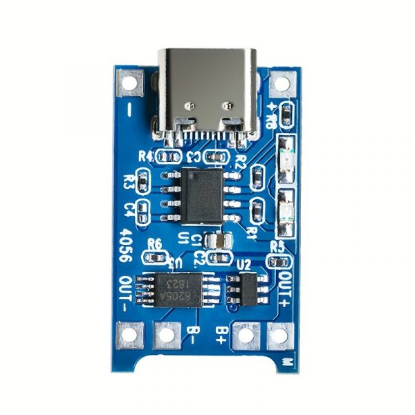 15 piezas de placa del cargador de batería de litio con protección 5V 1A TP4056 módulo de carga tipo C USB 18650 - Imagen 5