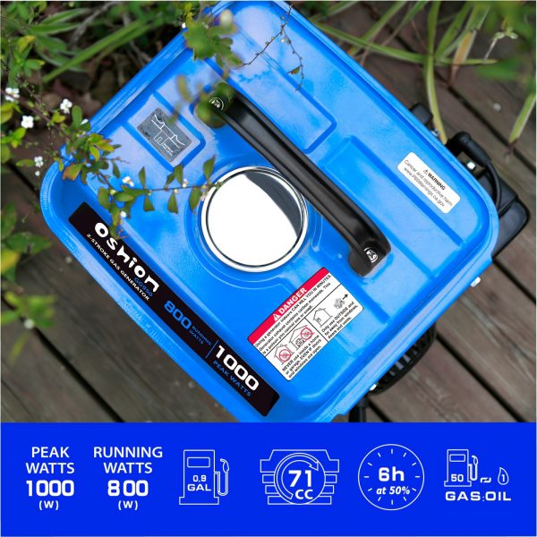 Generador de Gasolina Portátil Oshion GG950 de 1000W - Imagen 5