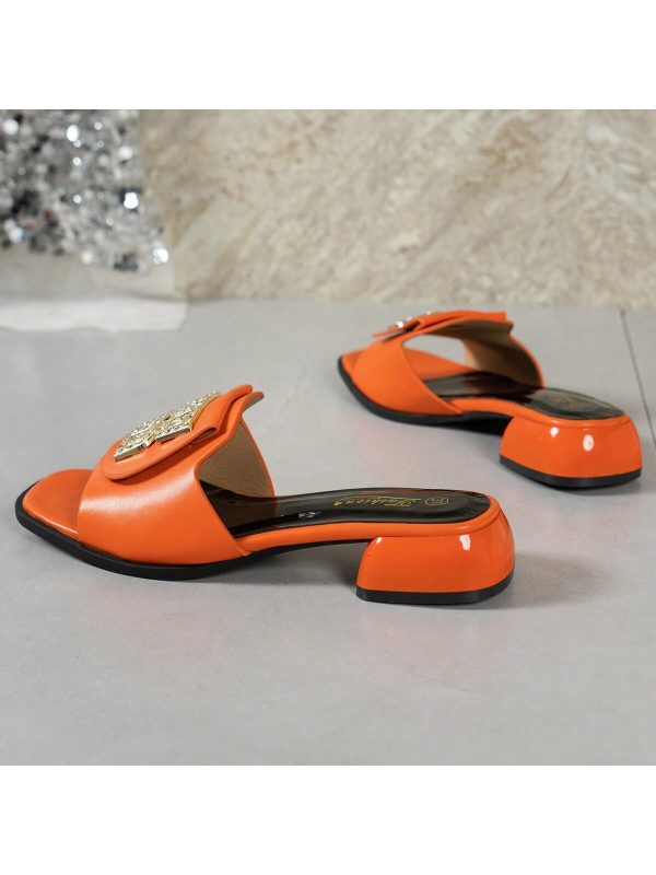 Fashionable Simple Small High-Heeled Women's Slippers - Imagen 14