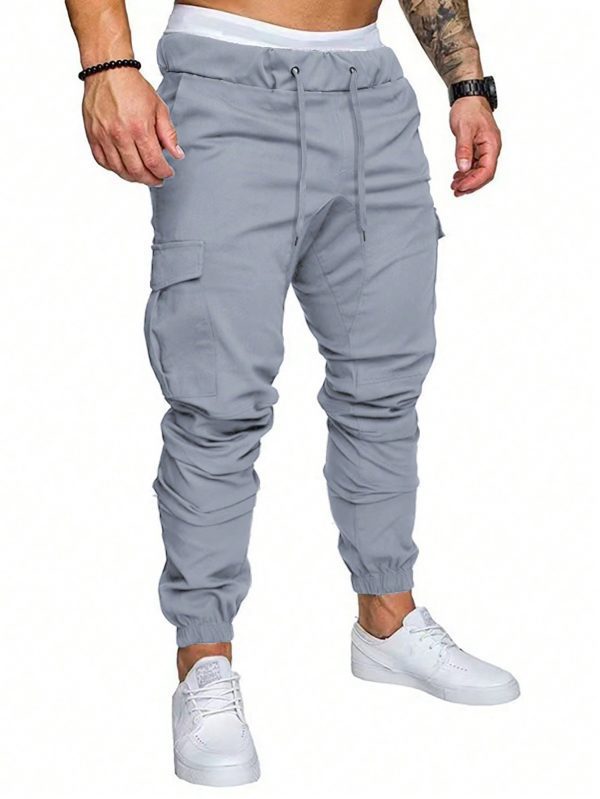 Manfinity LEGND Pantalones de trabajo para hombre con cordón - Imagen 9