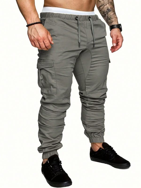 Manfinity LEGND Pantalones de trabajo para hombre con cordón - Imagen 8