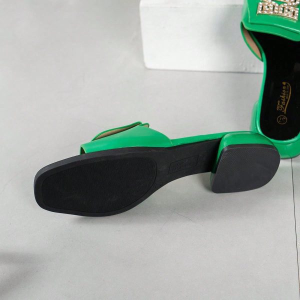 Fashionable Simple Small High-Heeled Women's Slippers - Imagen 12