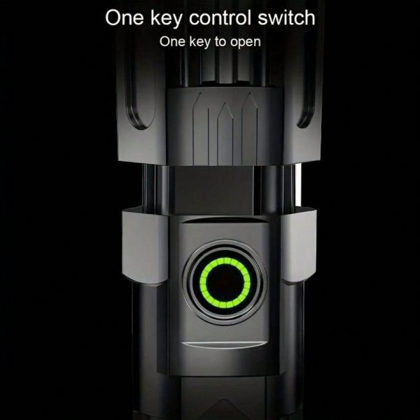 HngLngJoe 1 pieza Linterna LED recargable, alta luminosidad, zoom ajustable - Imagen 20
