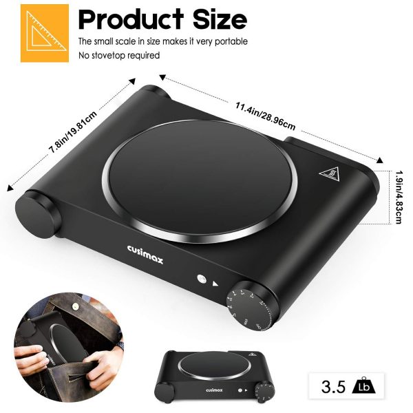 1pc Dailytop Estufa Eléctrica Portátil de 1200W - Imagen 7