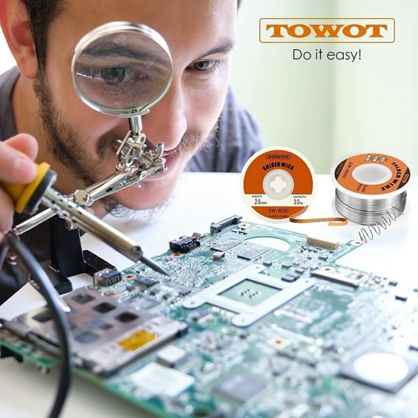 Cinta de mecha de soldadura TOWOT con flujo electrónico sin limpieza - Imagen 6